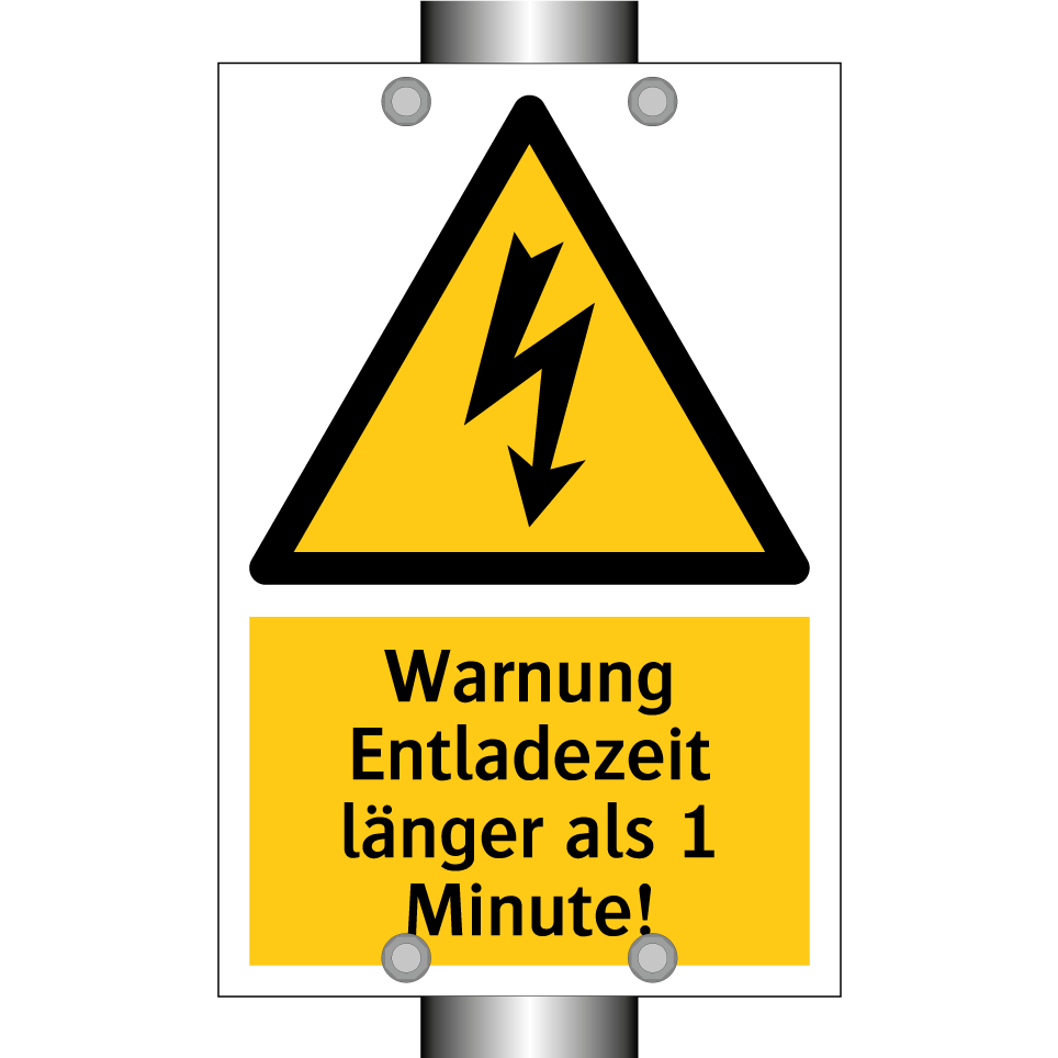 Warnung Entladezeit länger als 1 Minute!