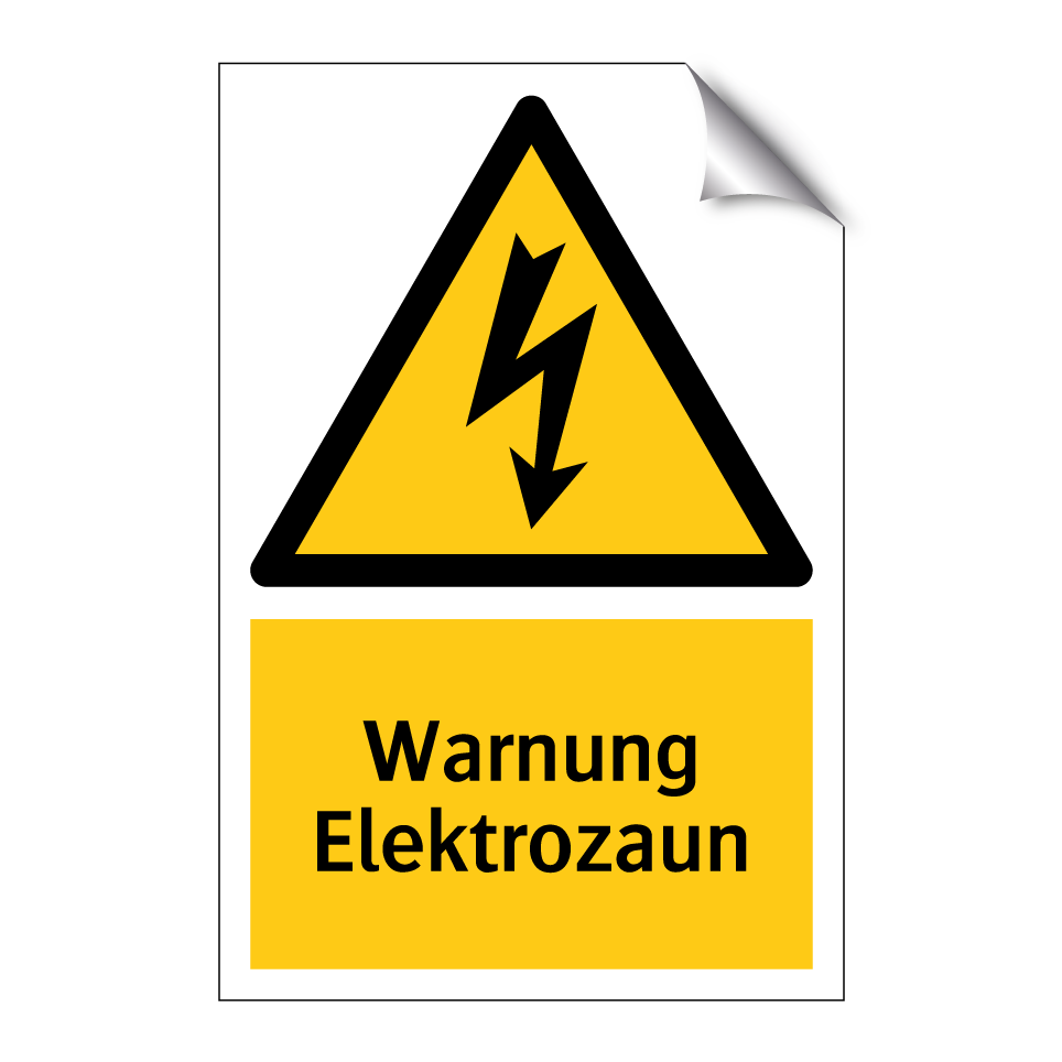 Warnung Elektrozaun