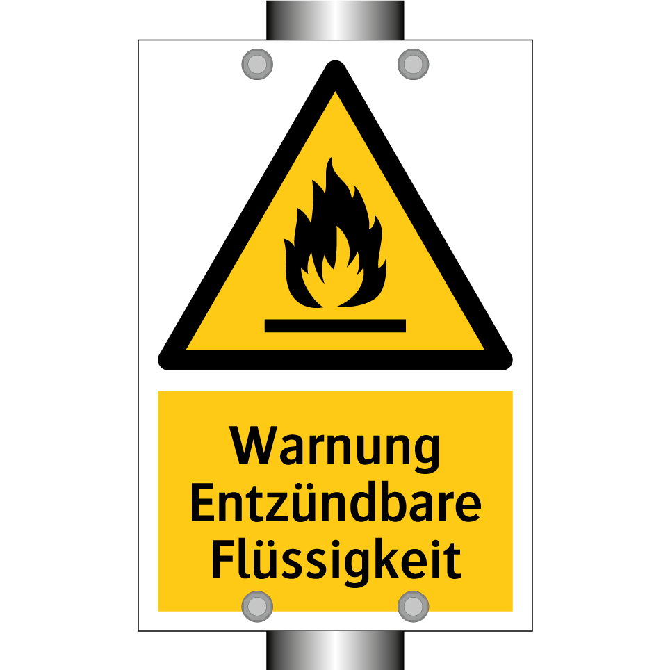 Warnung Entzündbare Flüssigkeit