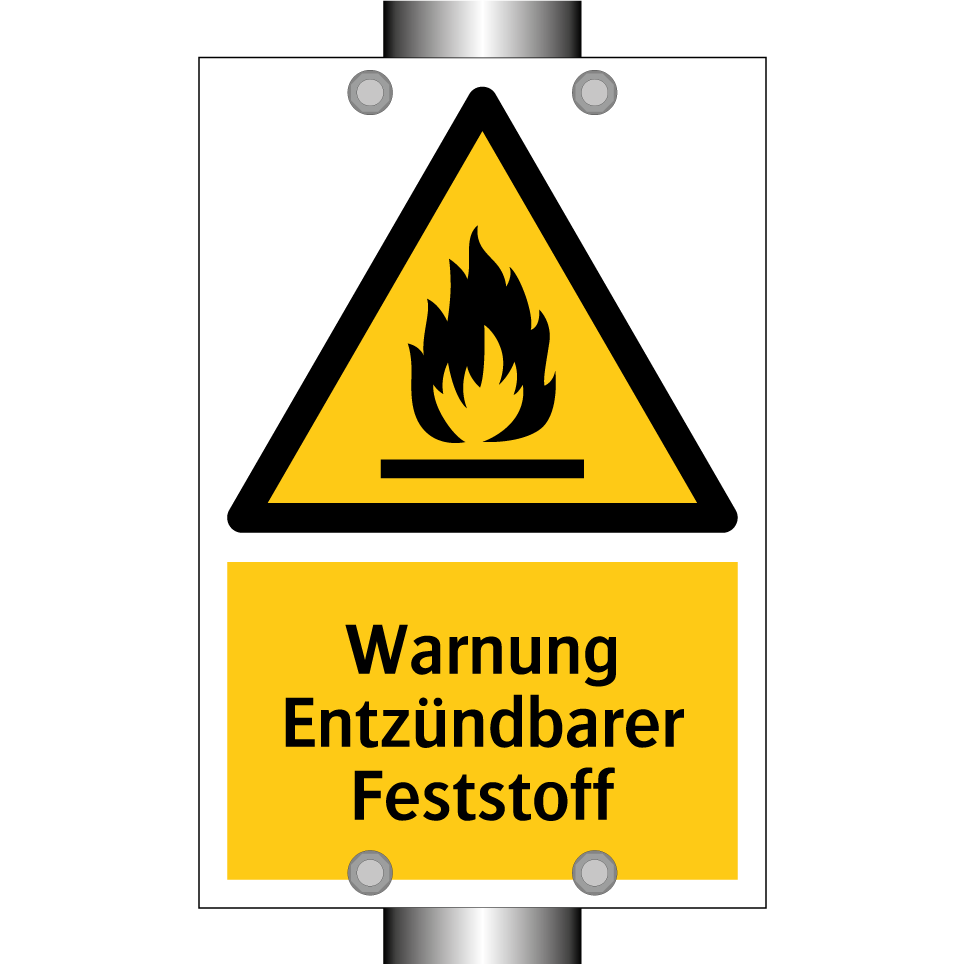 Warnung Entzündbarer Feststoff
