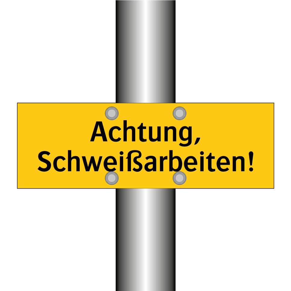 Achtung, Schweißarbeiten!