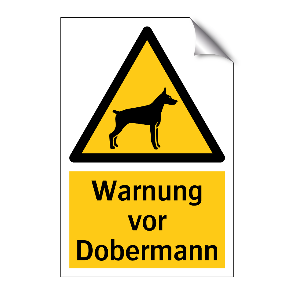 Warnung vor Dobermann