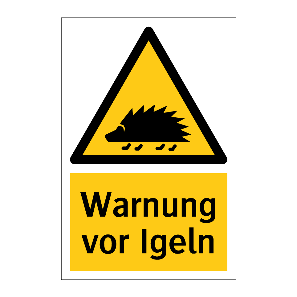 Warnung vor Igeln