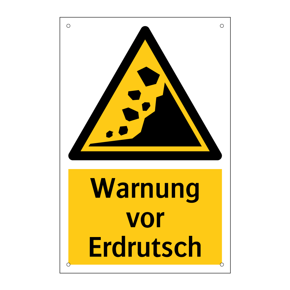 Warnung vor Erdrutsch