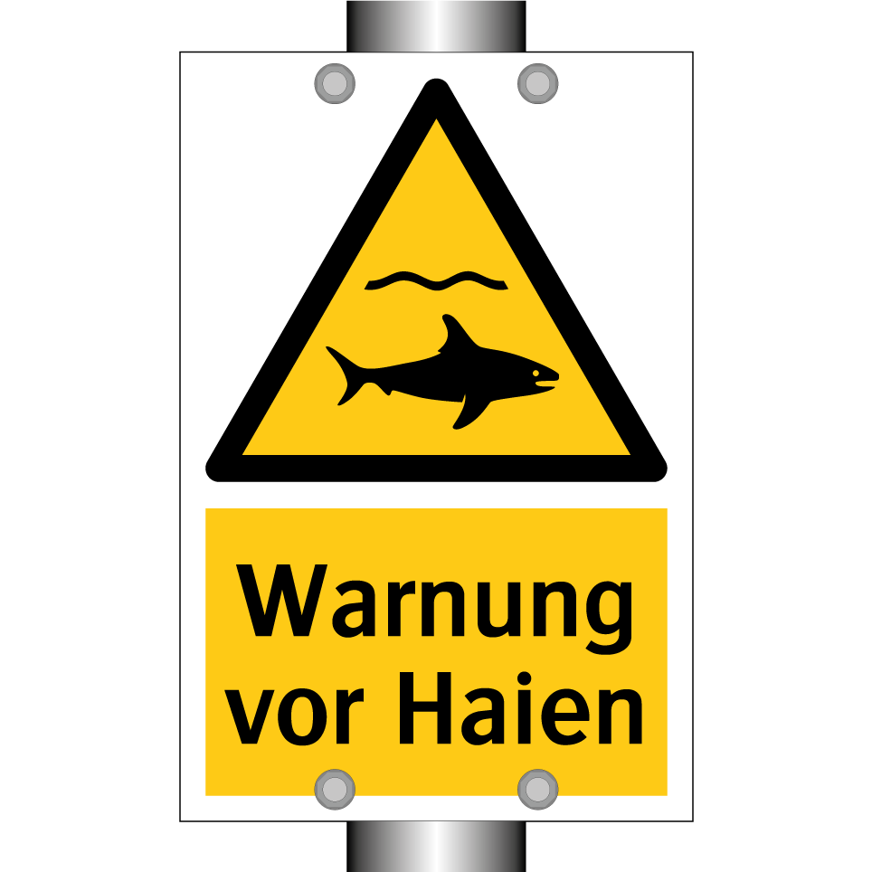 Warnung vor Haien