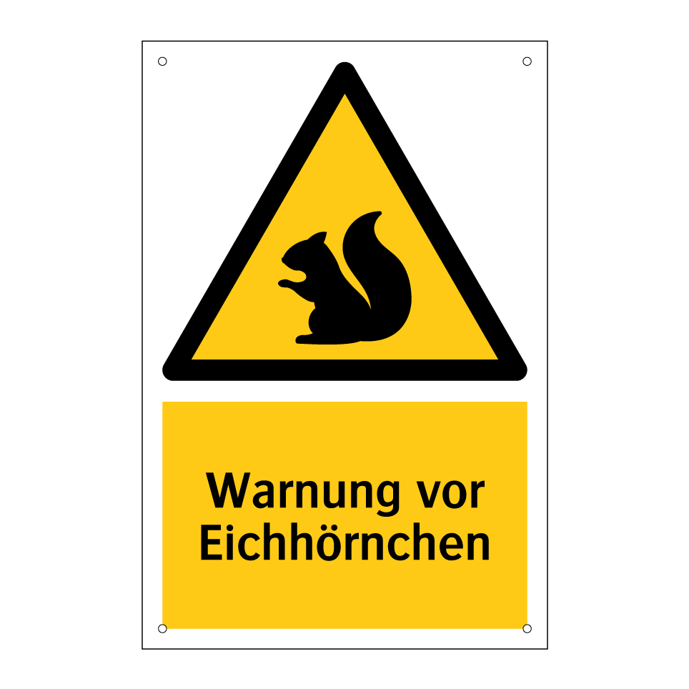 Warnung vor Eichhörnchen