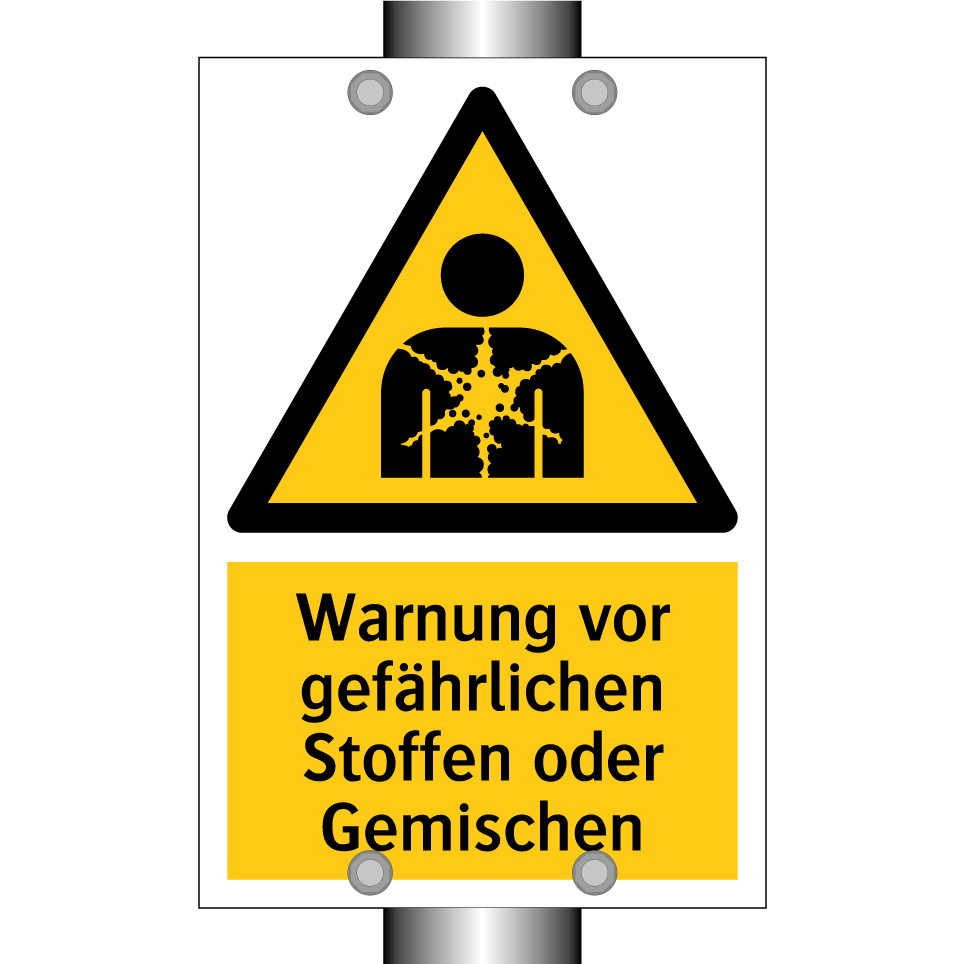 Warnung vor gefährlichen Stoffen oder Gemischen