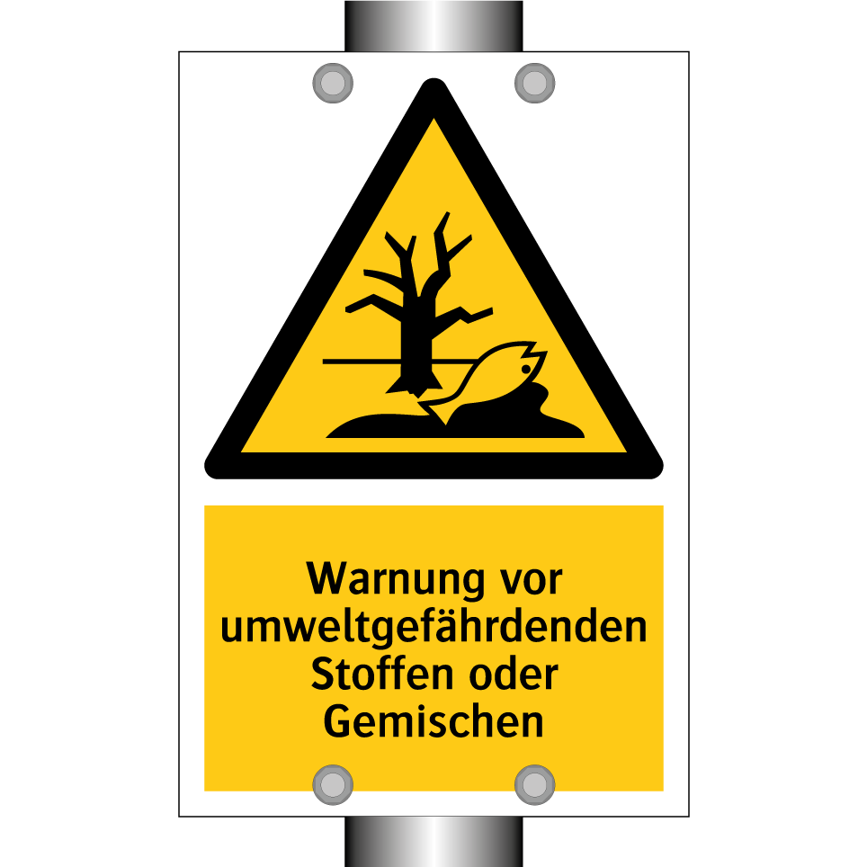 Warnung vor umweltgefährdenden Stoffen oder Gemischen