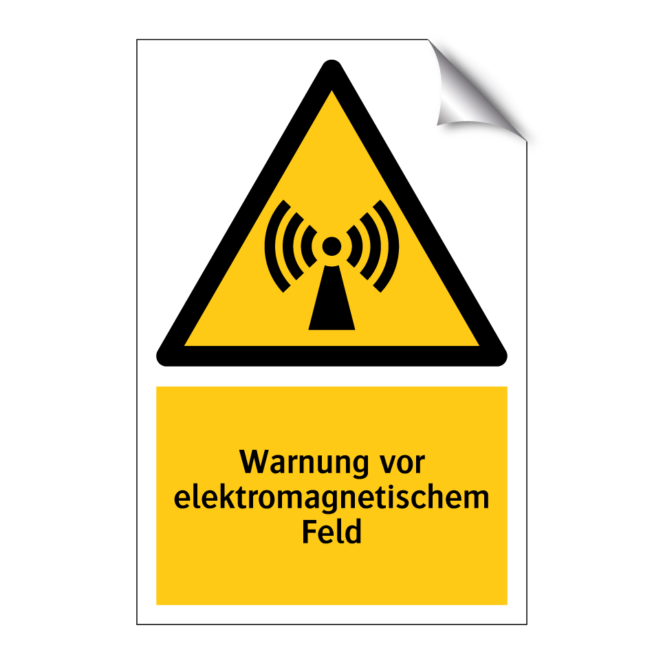 Warnung vor elektromagnetischem Feld