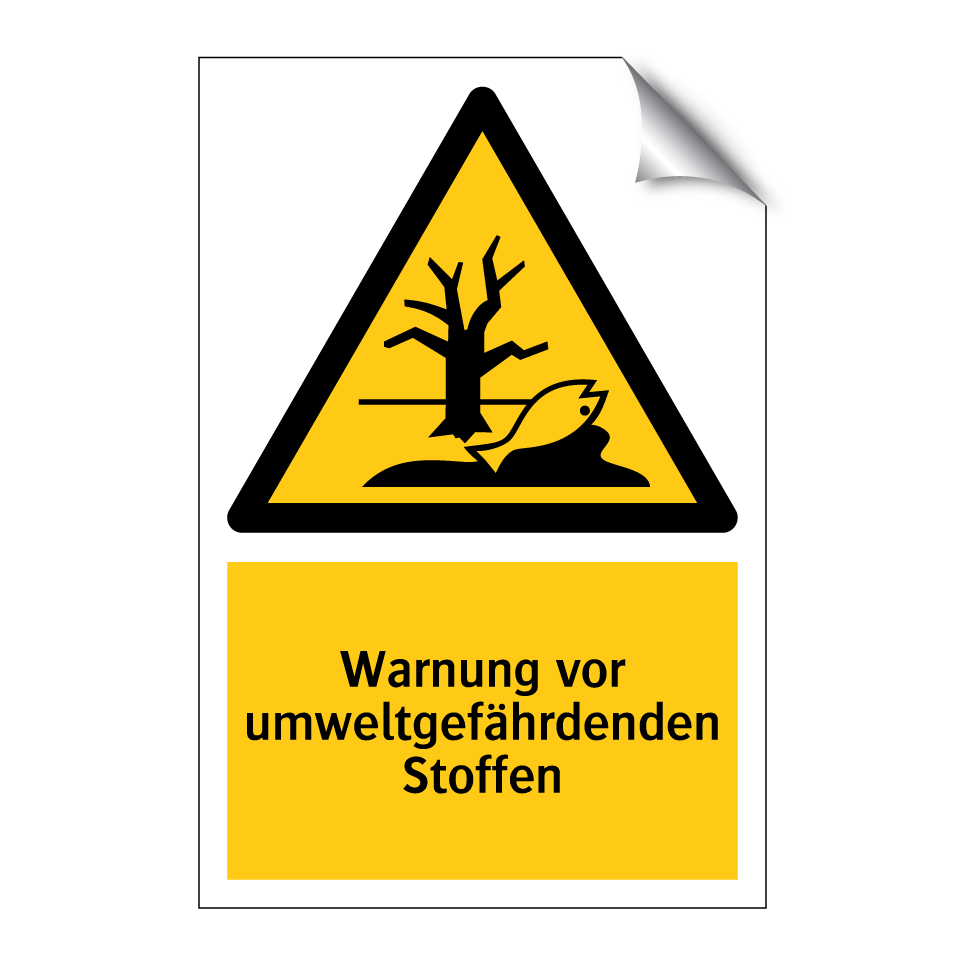 Warnung vor umweltgefährdenden Stoffen