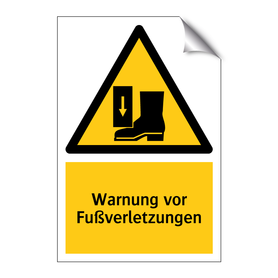 Warnung vor Fußverletzungen