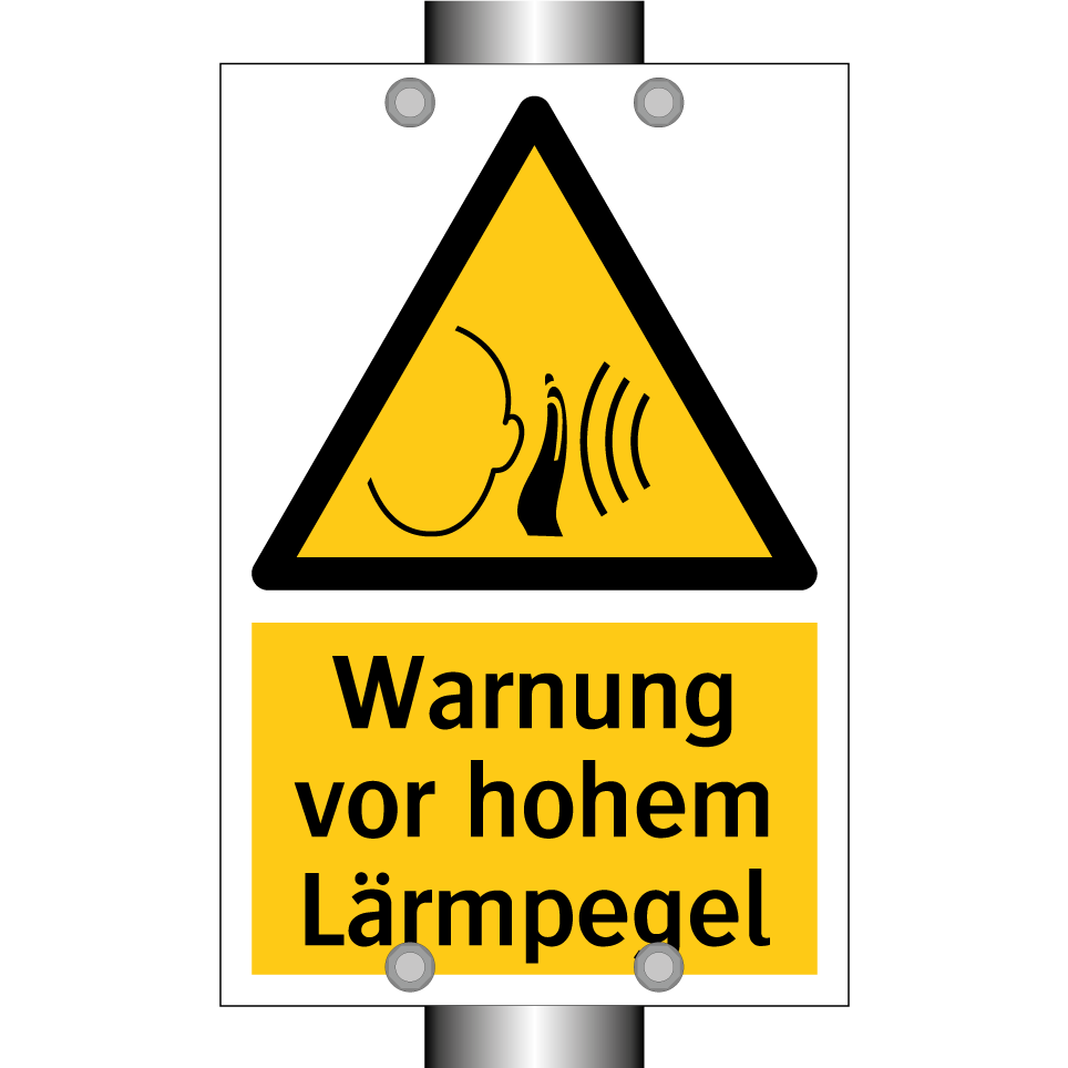 Warnung vor hohem Lärmpegel