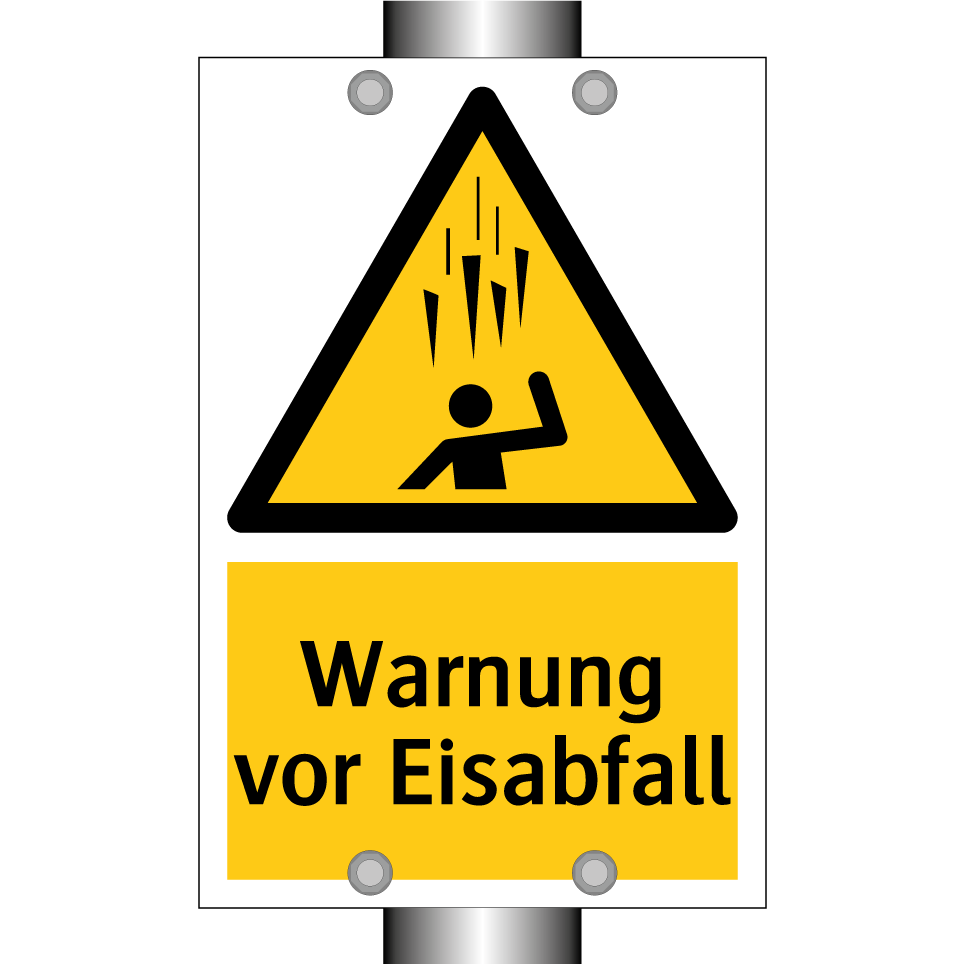 Warnung vor Eisabfall