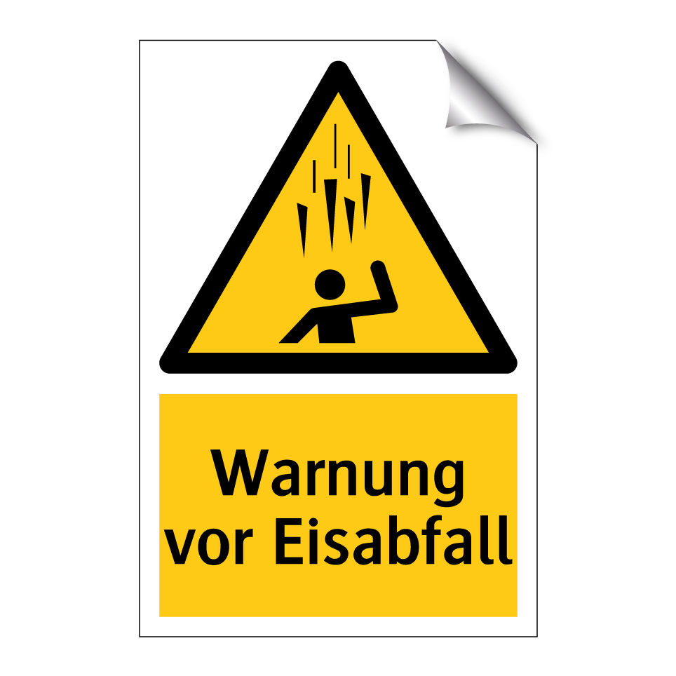 Warnung vor Eisabfall