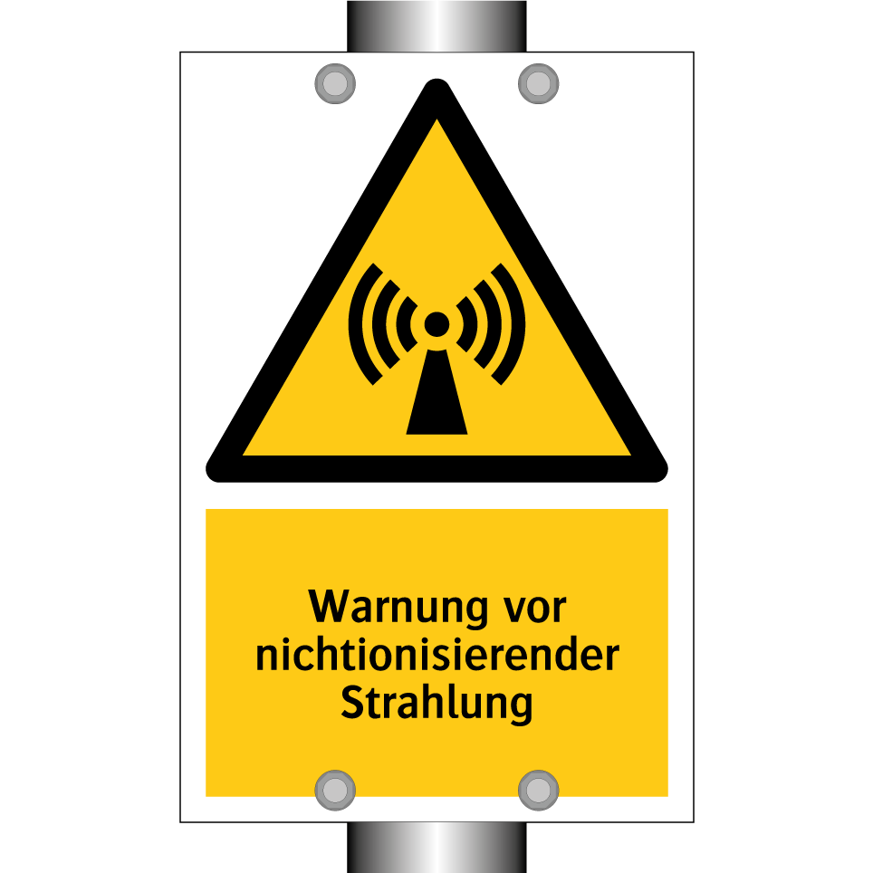 Warnung vor nichtionisierender Strahlung