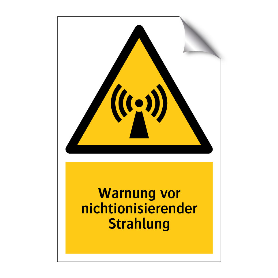 Warnung vor nichtionisierender Strahlung