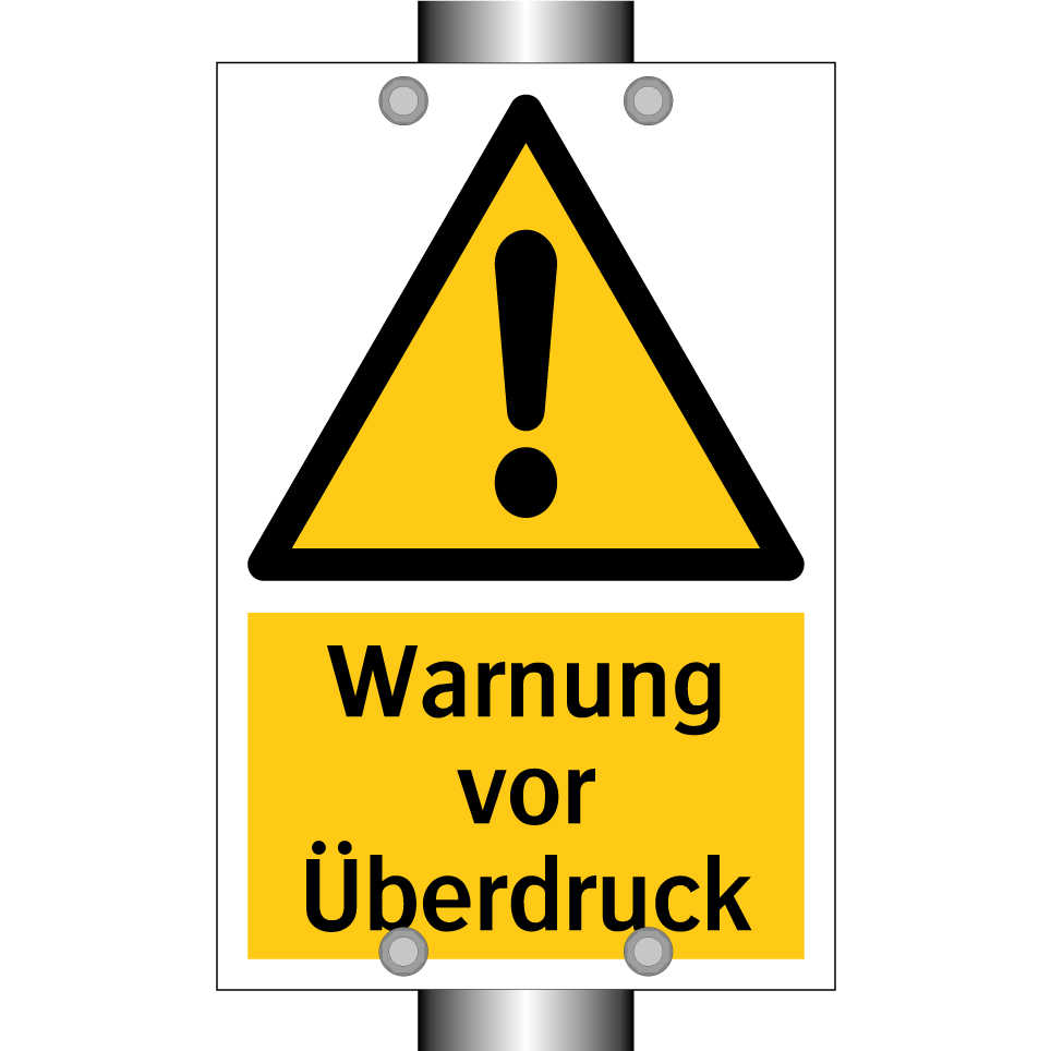 Warnung vor Überdruck