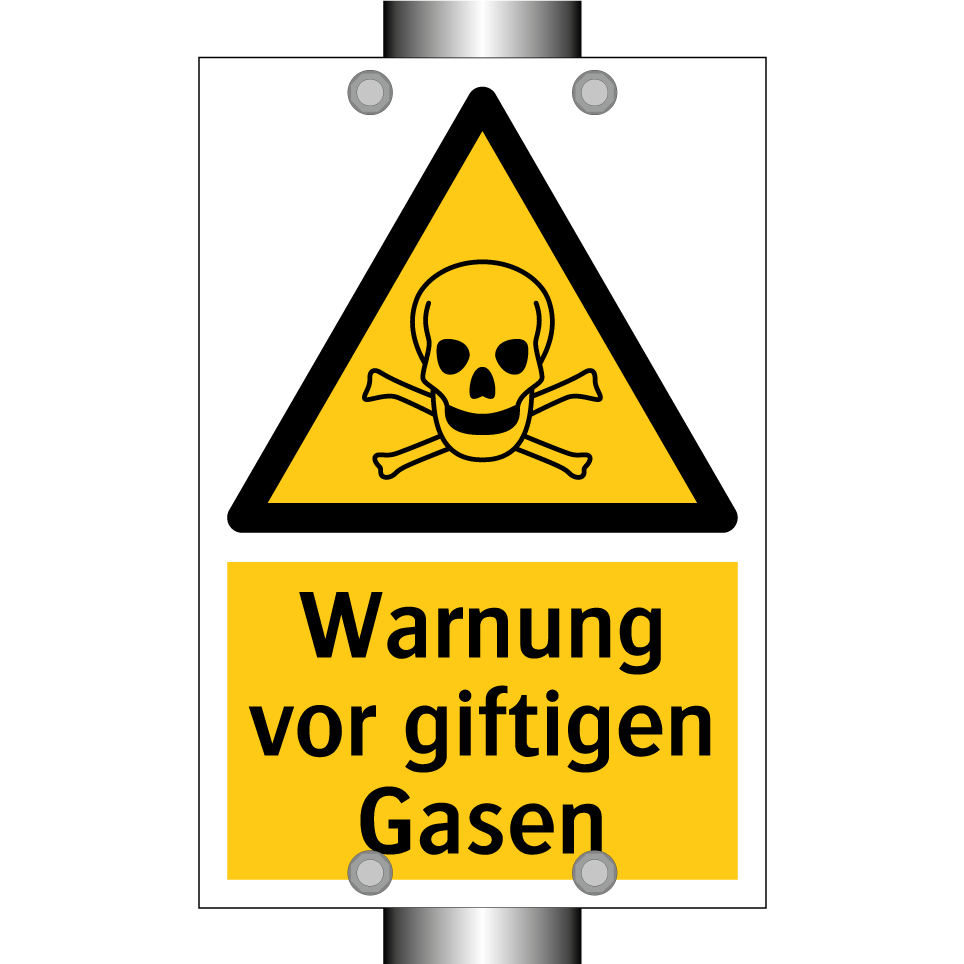 Warnung vor giftigen Gasen