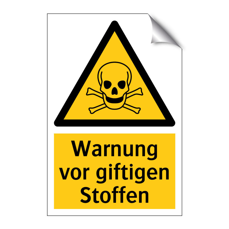 Warnung vor giftigen Stoffen