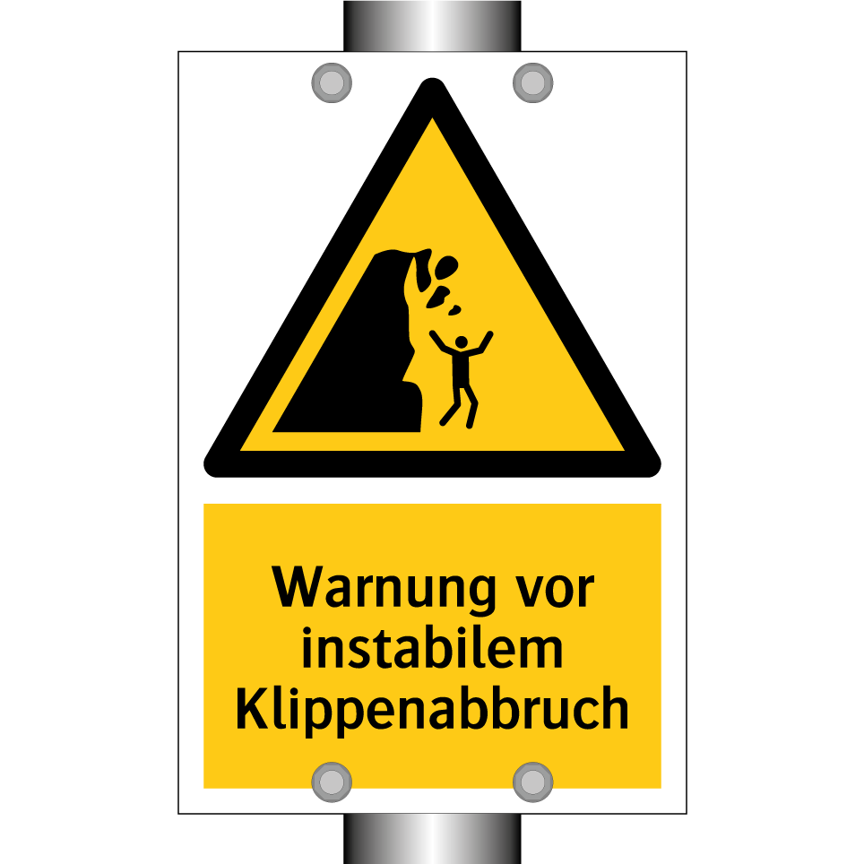 Warnung vor instabilem Klippenabbruch