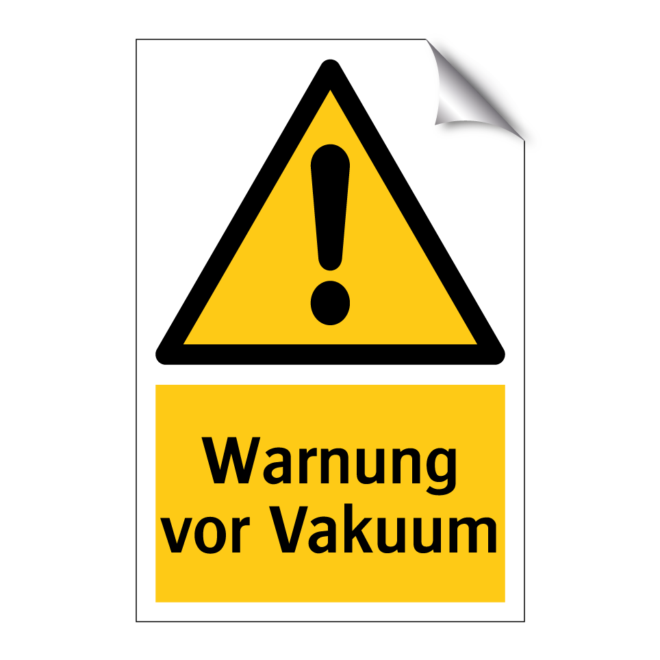 Warnung vor Vakuum