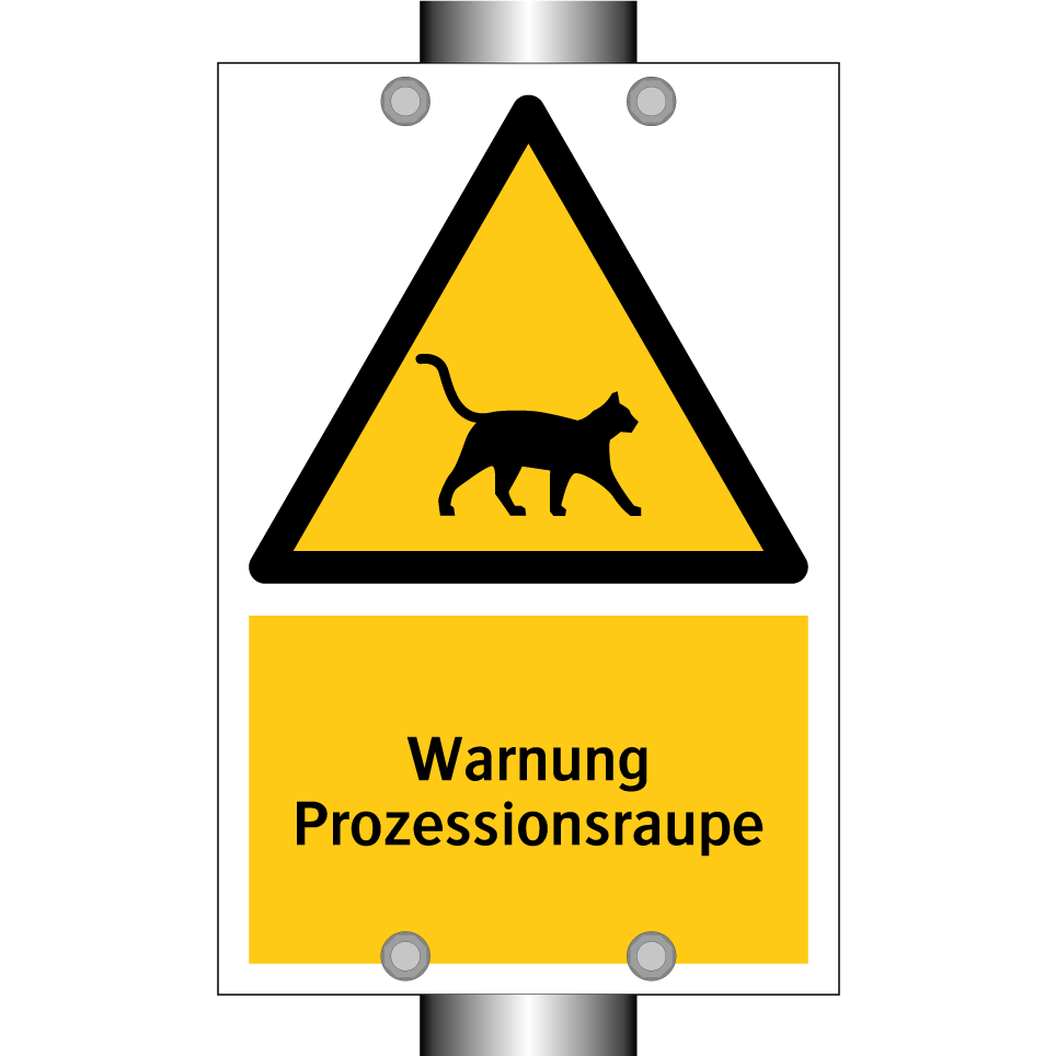 Warnung Prozessionsraupe