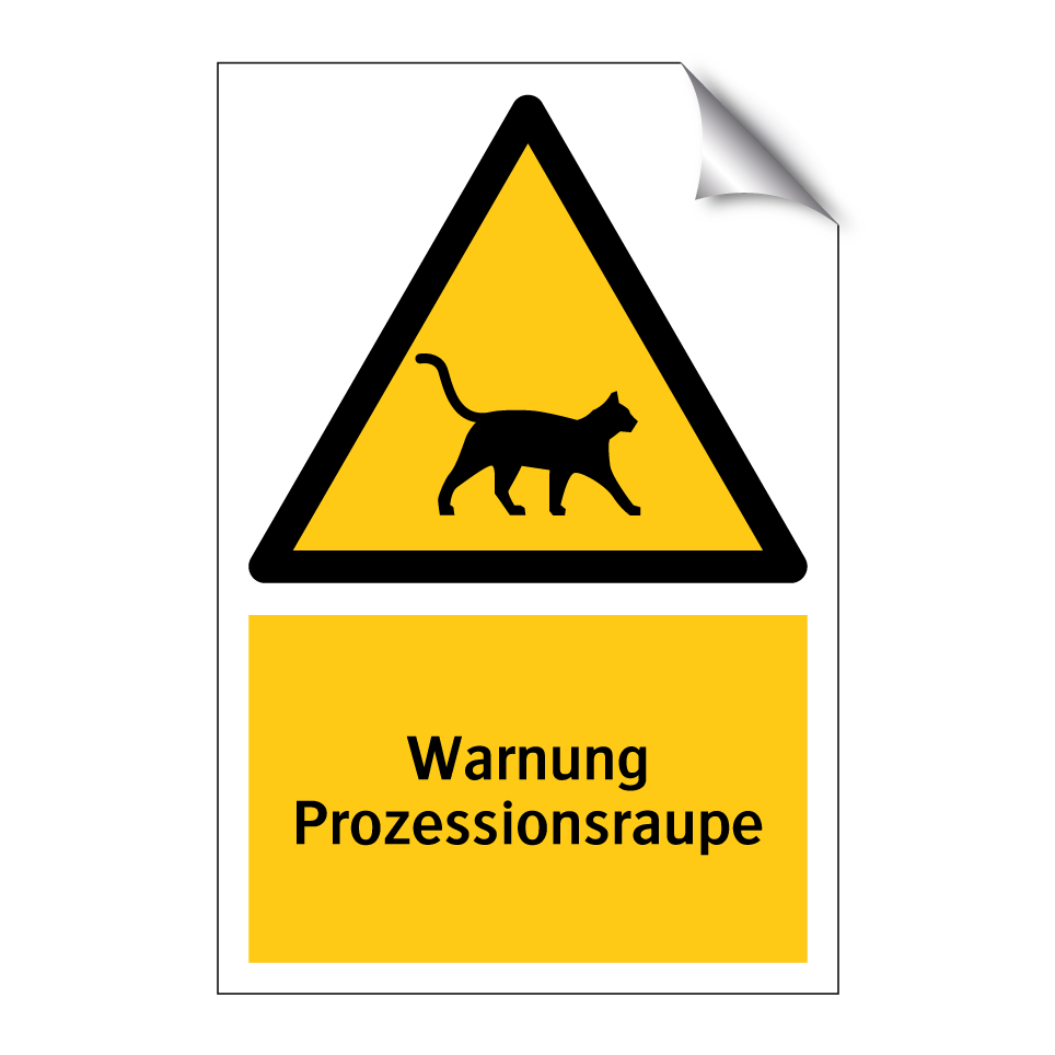 Warnung Prozessionsraupe