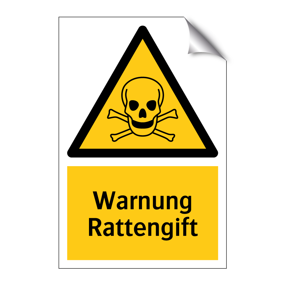 Warnung Rattengift