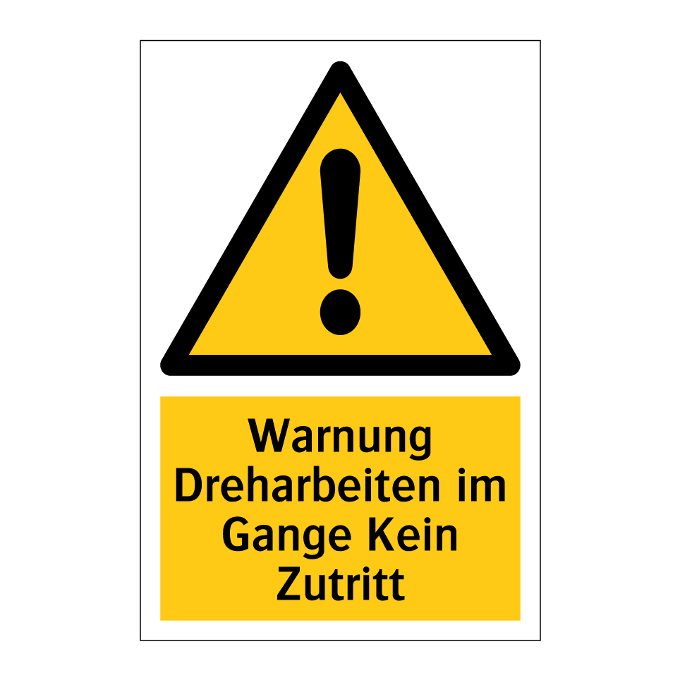 Warnung Dreharbeiten im Gange Kein Zutritt
