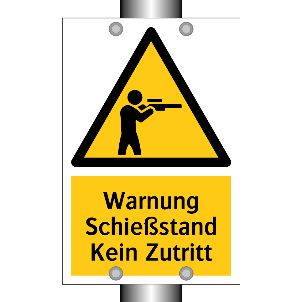 Warnung Schießstand Kein Zutritt