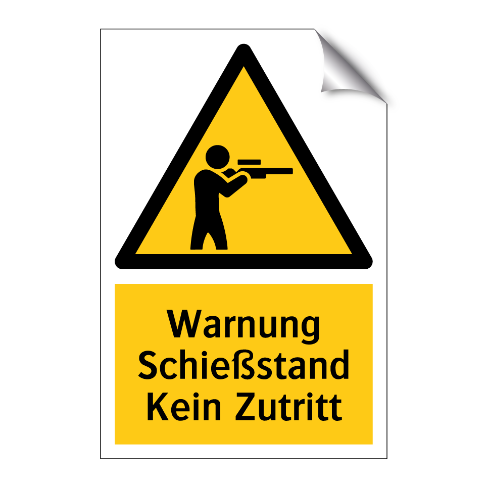 Warnung Schießstand Kein Zutritt
