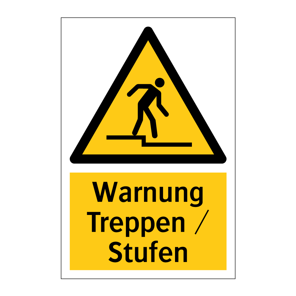 Warnung Treppen / Stufen
