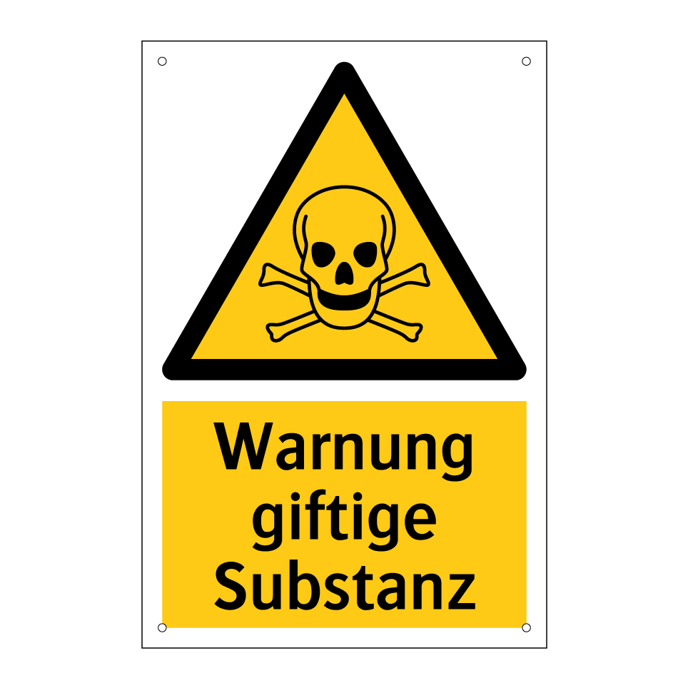 Warnung giftige Substanz