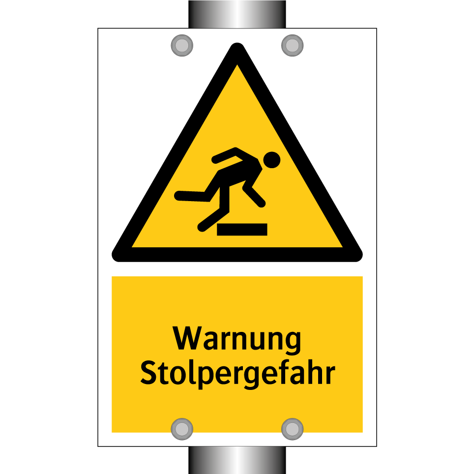 Warnung Stolpergefahr