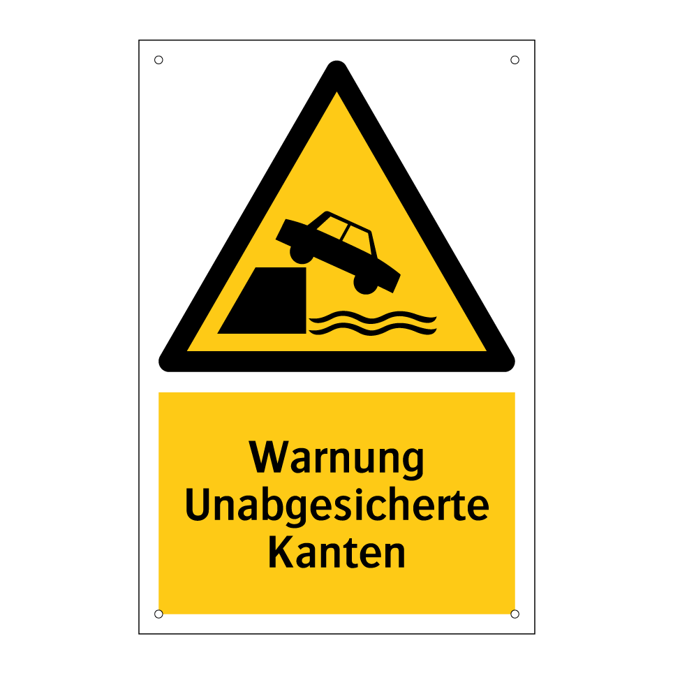 Warnung Unabgesicherte Kanten