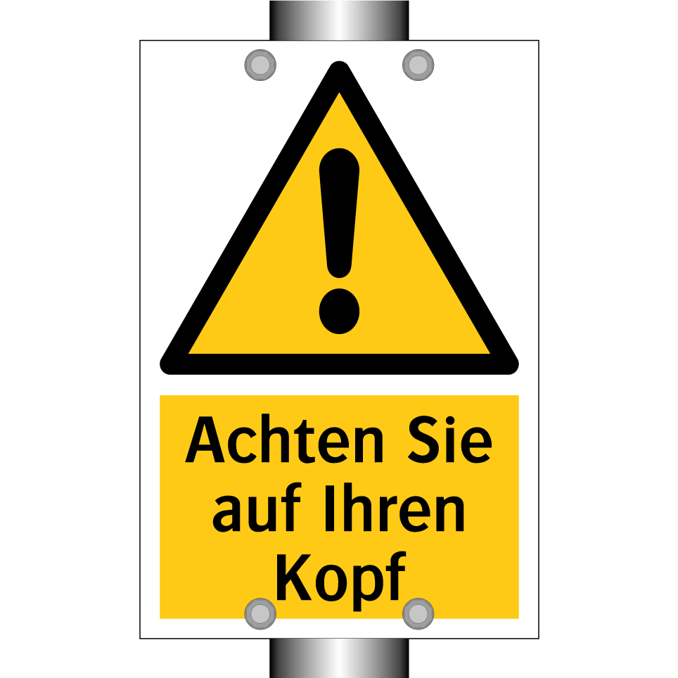 Achten Sie auf Ihren Kopf