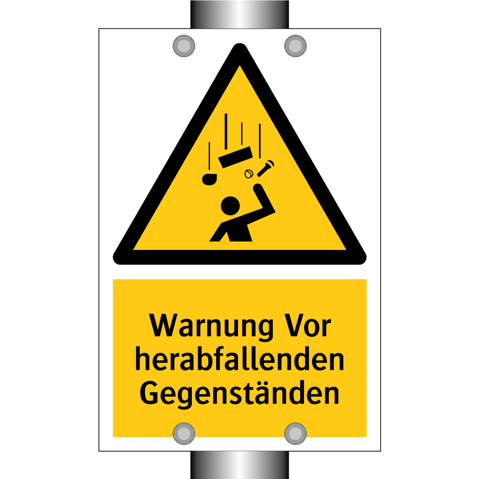 Warnung Vor herabfallenden Gegenständen