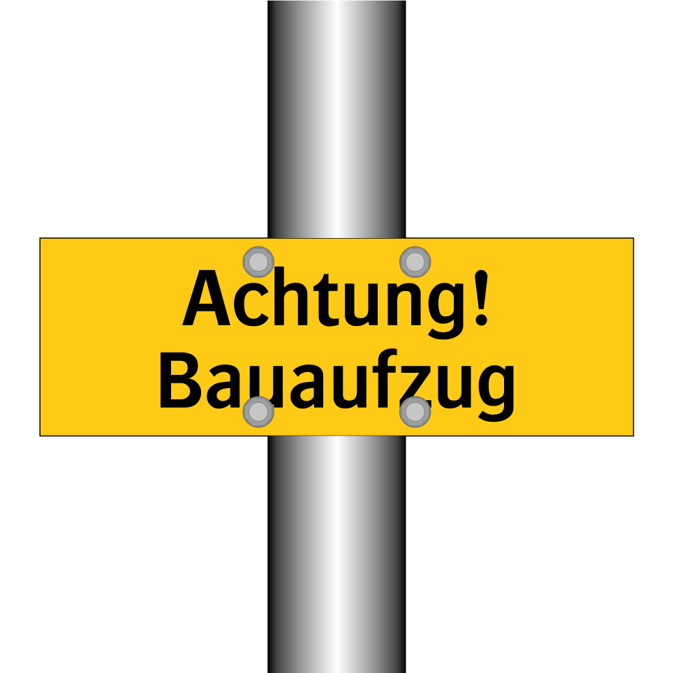 Achtung! Bauaufzug