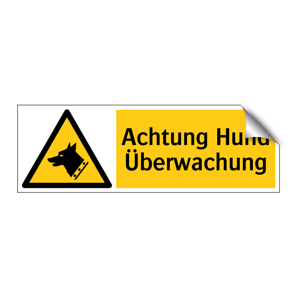 Achtung Hund Überwachung