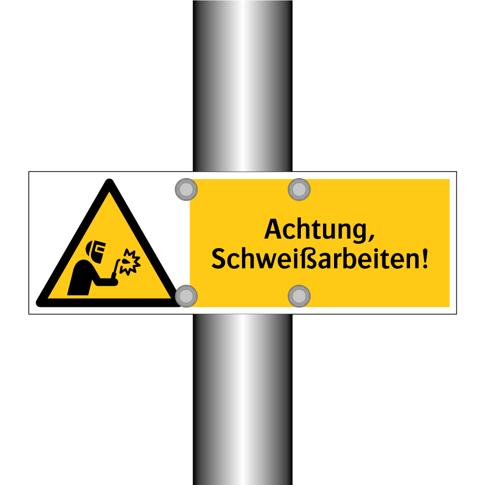 Achtung, Schweißarbeiten!