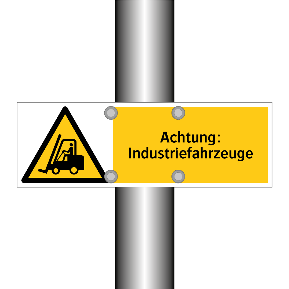 Achtung: Industriefahrzeuge