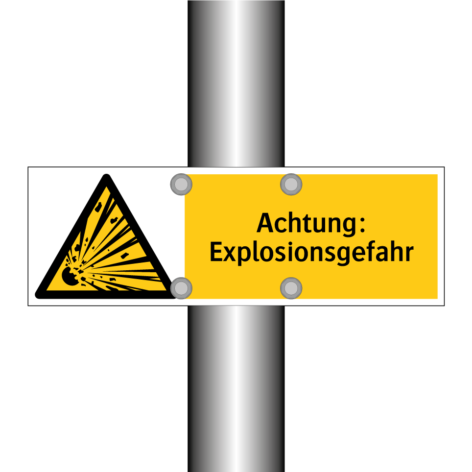 Achtung: Explosionsgefahr