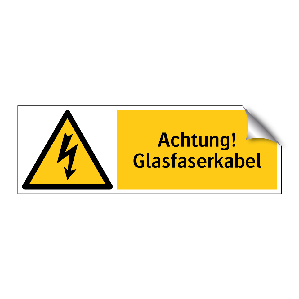 Achtung! Glasfaserkabel