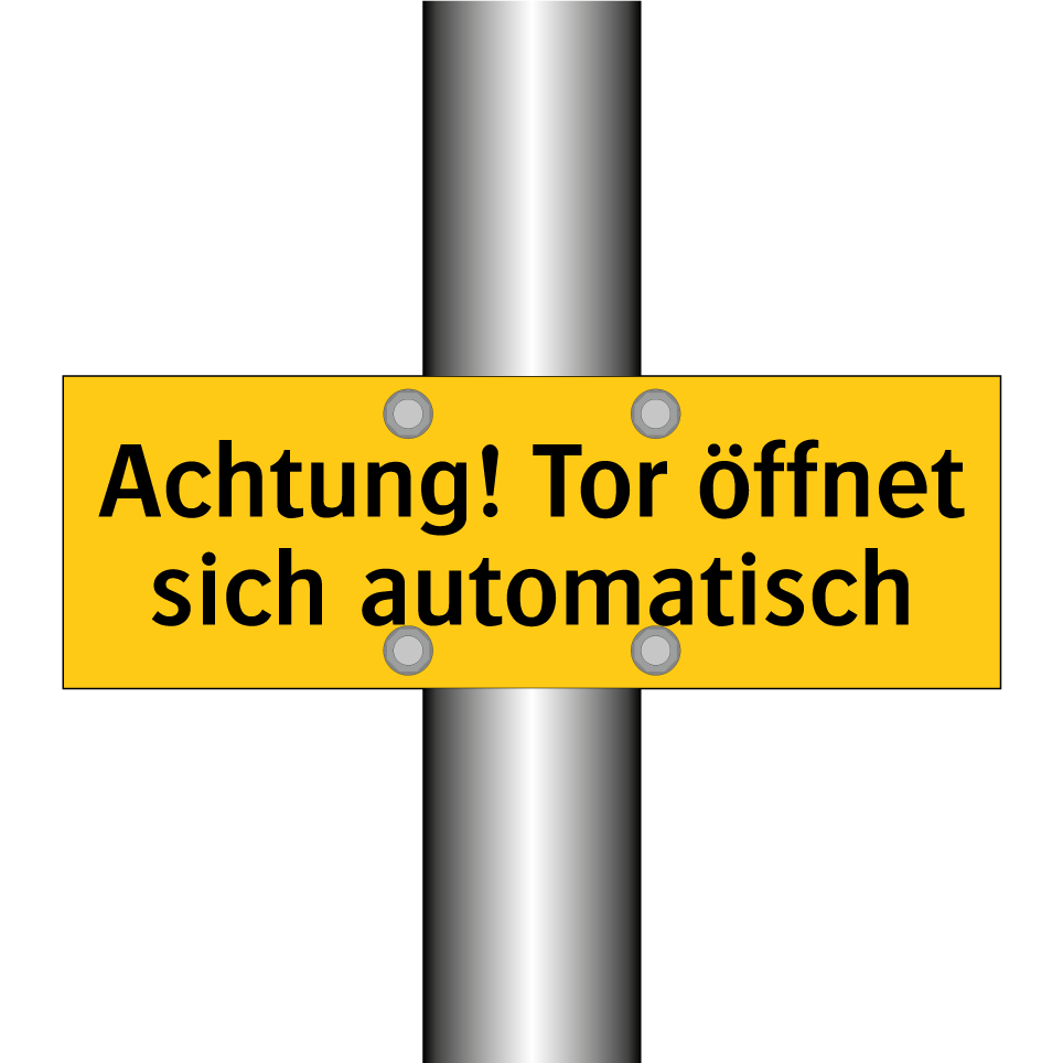 Achtung! Tor öffnet sich automatisch