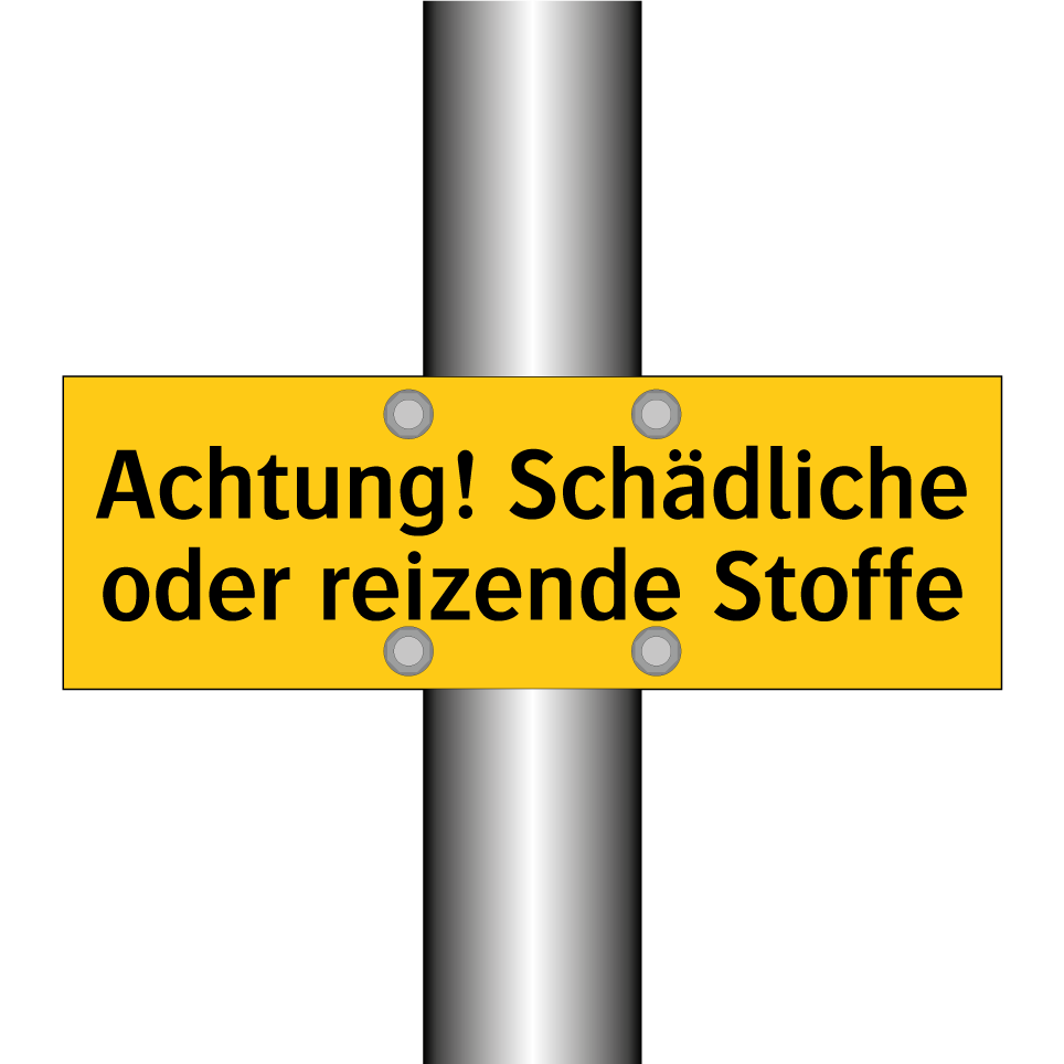 Achtung! Schädliche oder reizende Stoffe