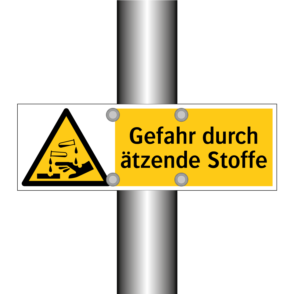Gefahr durch ätzende Stoffe