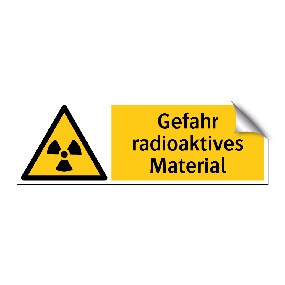 Gefahr radioaktives Material