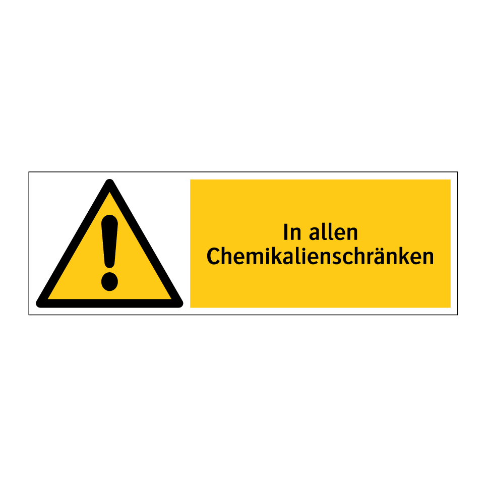 In allen Chemikalienschränken
