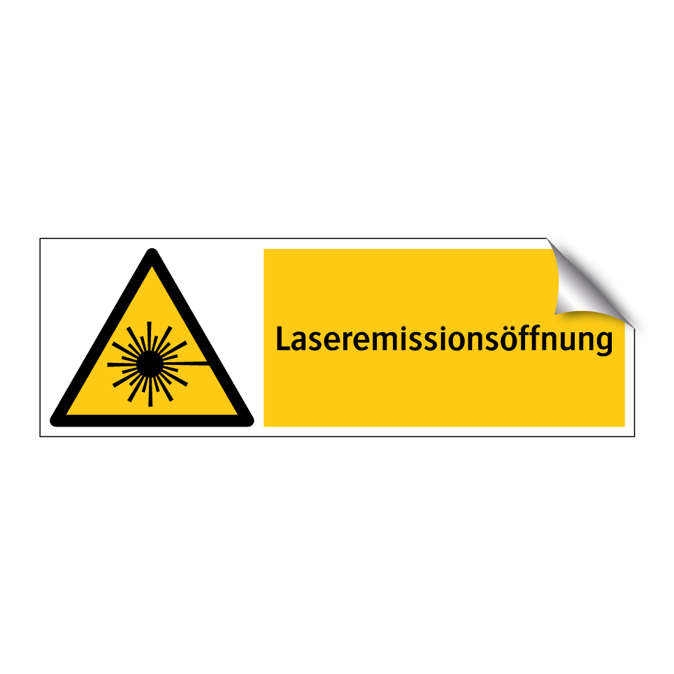 Laseremissionsöffnung