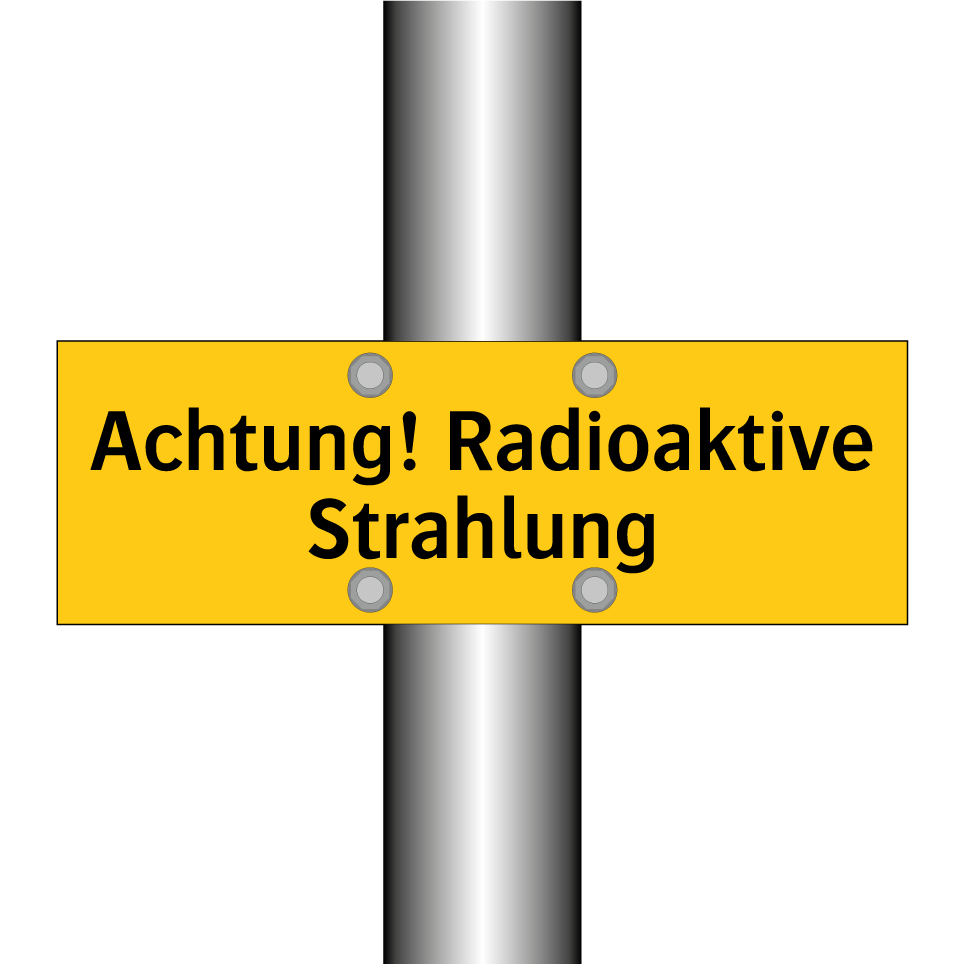 Achtung! Radioaktive Strahlung